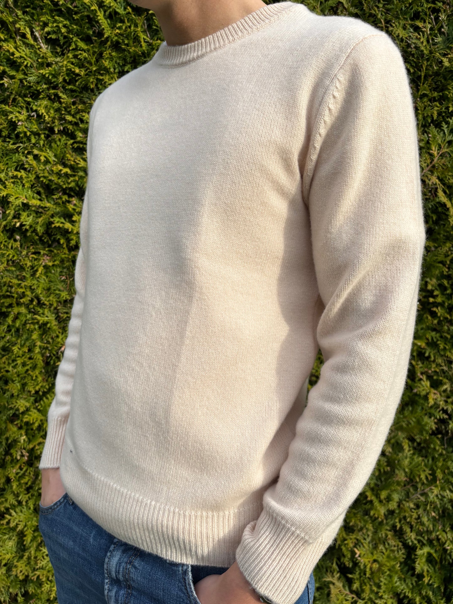 BEIGE / LYS CREWNECK