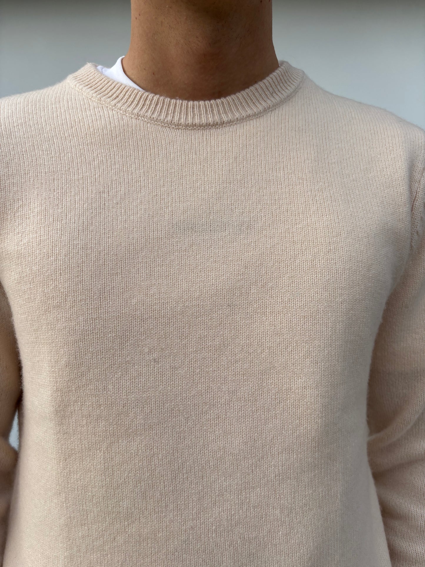 BEIGE / LYS CREWNECK