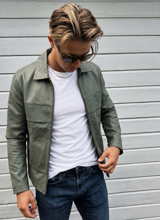 Overshirt – Olivengrønn